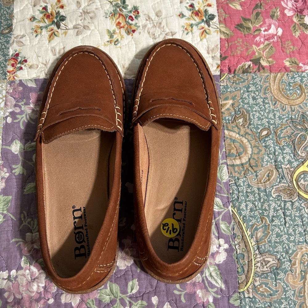Born brown loafers